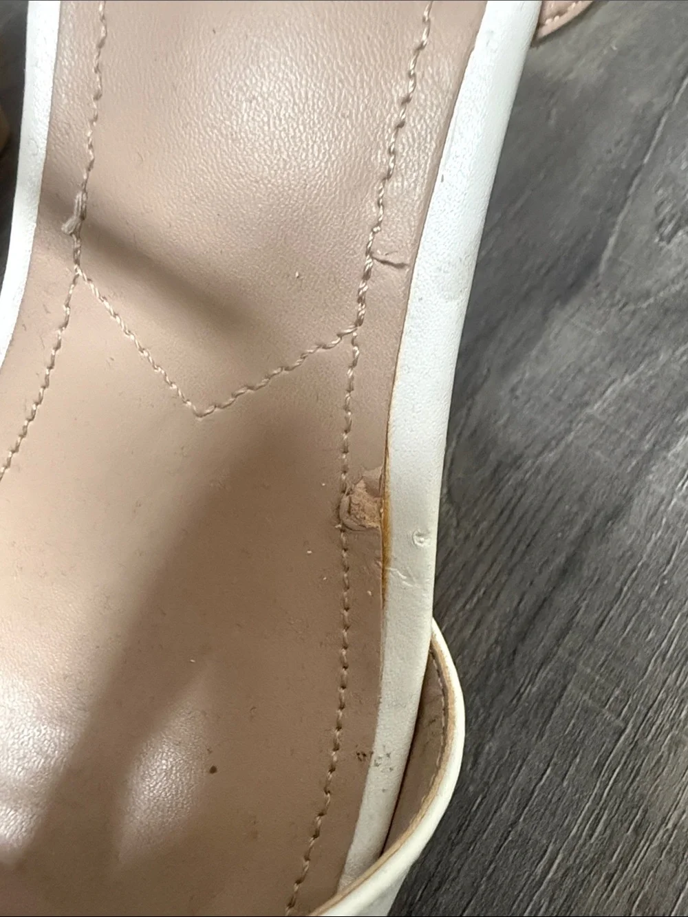Charles By Charles David White Open-Toe Strappy Heels 8.5